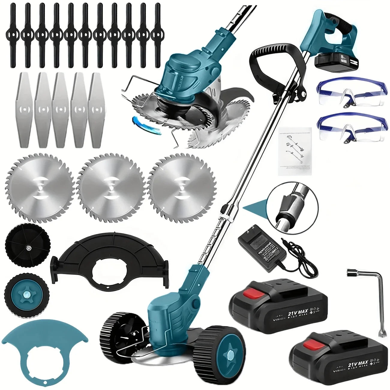 Cordless Lawn Trimmer Edger And Brush Cutter Weed Cutter