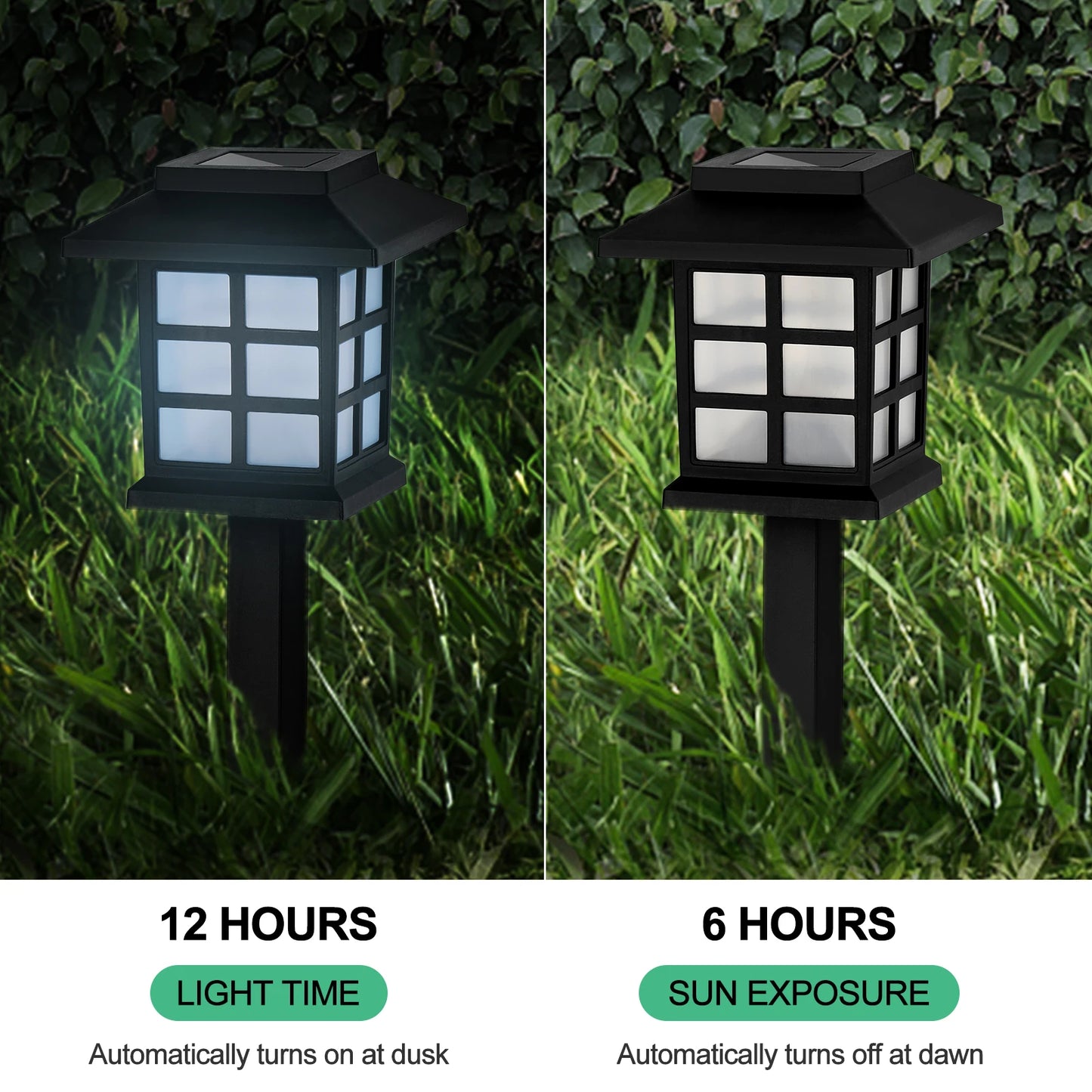 Solar Ground Plug Lights Outdoor Garden Lighting 12 Piece Set