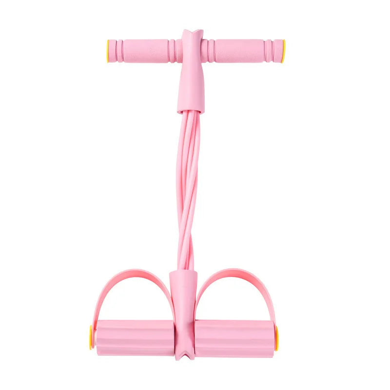 Natural Rubber Pedal Resistance Bands With Handles Set
