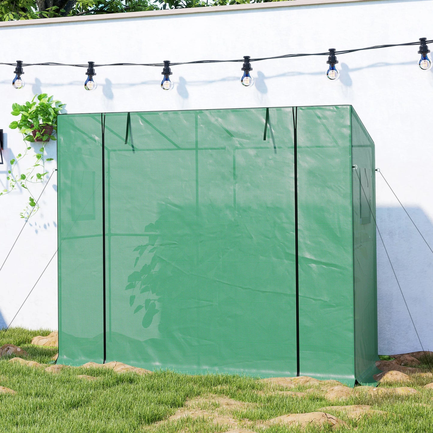 Portable Garden Greenhouse With Reinforced Frame For Plants