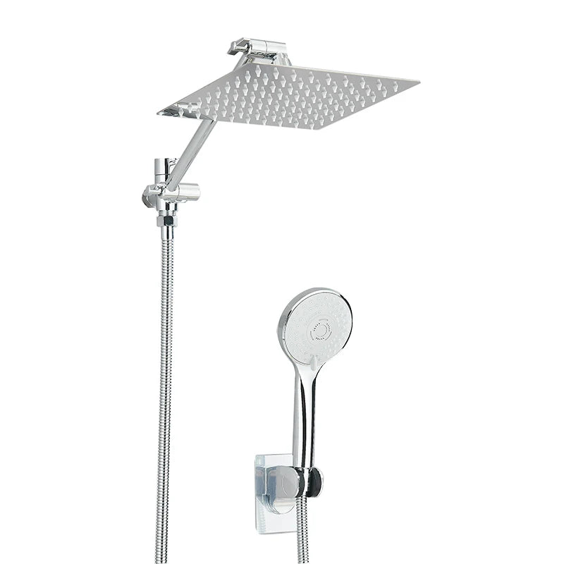 Square 304 Stainless Steel Hand Shower Fixed Support Kit