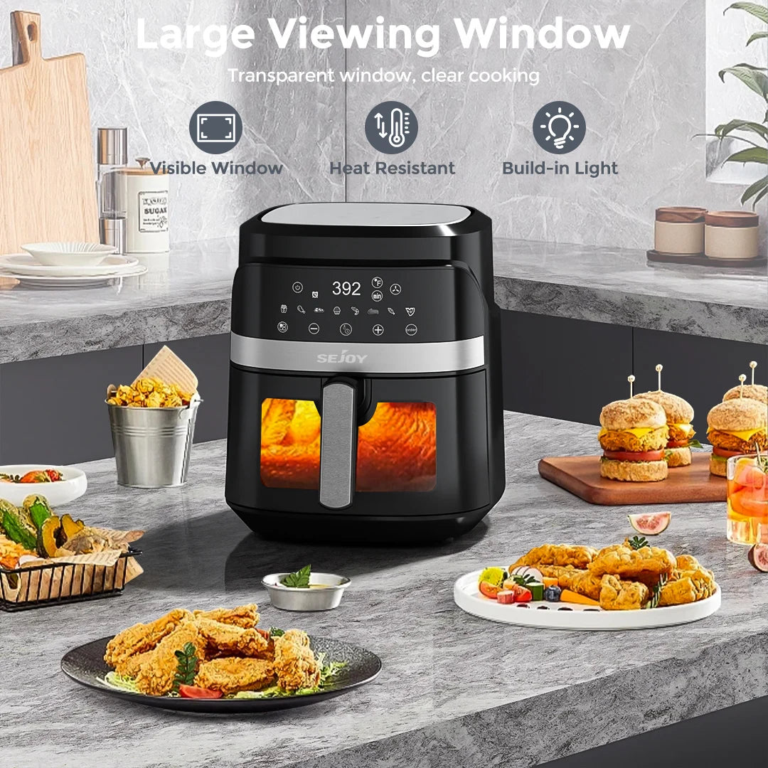 Sejoy Electric Air Fryer Oven With Versatile Cooking Functions