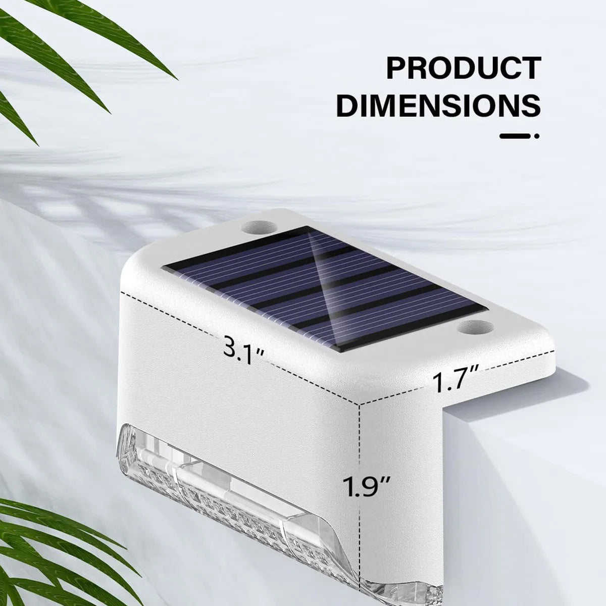 Solar Deck Lights Outdoor Waterproof Step Lights LED 4 Pack