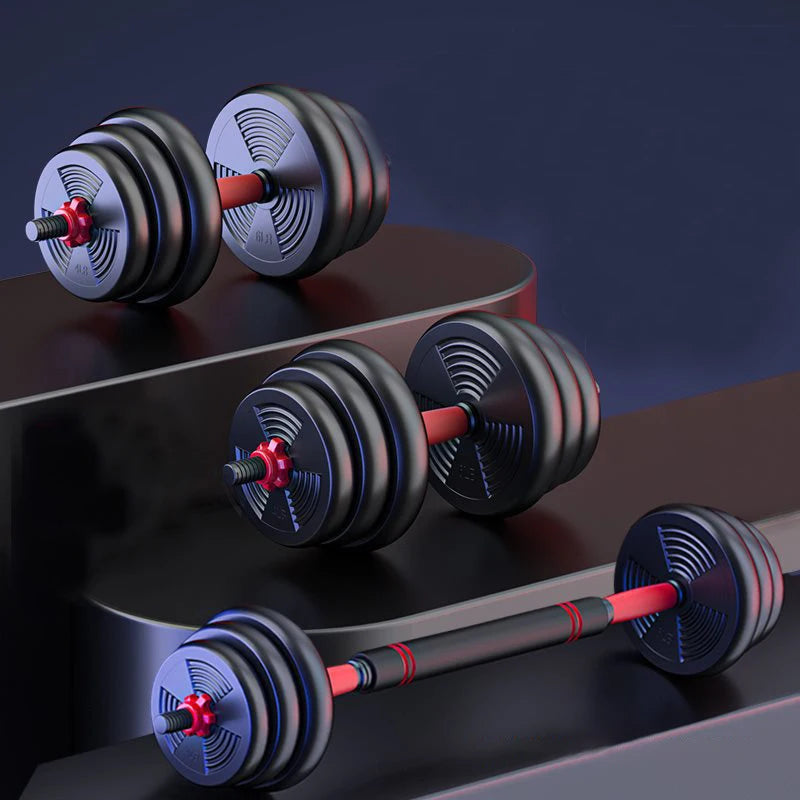 Adjustable Dumbbell To Barbell Conversion Home Gym Kit