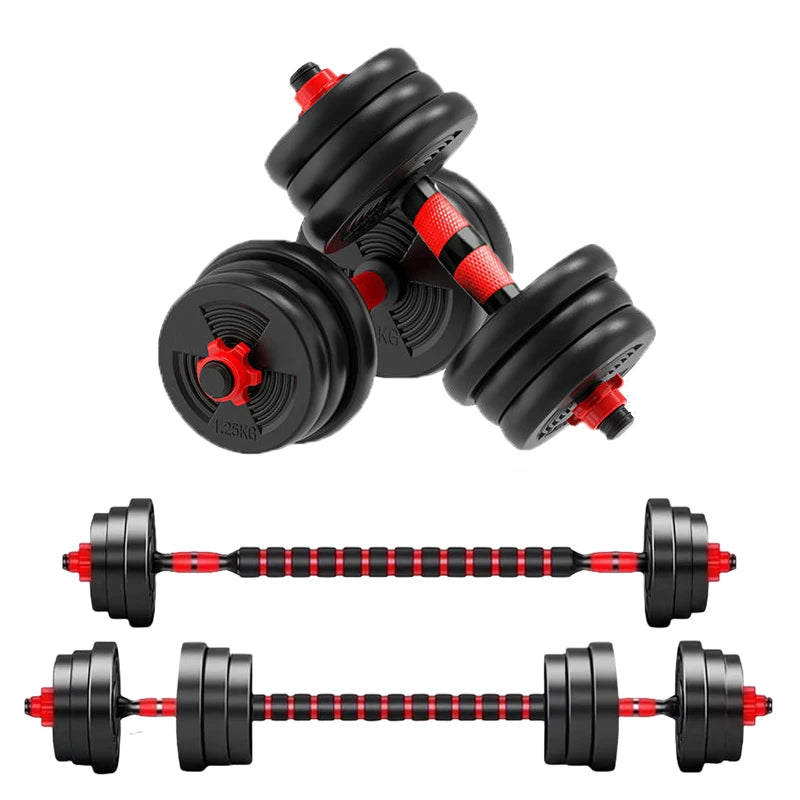 Adjustable Dumbbell To Barbell Conversion Home Gym Kit