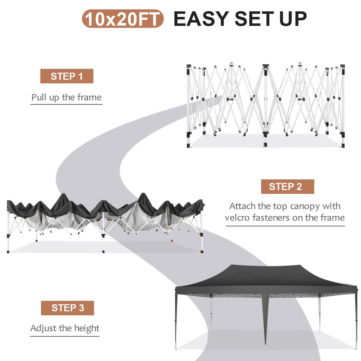 COBIZI Pop Up Canopy Gazebo With Sidewalls UV50 Waterproof Tent