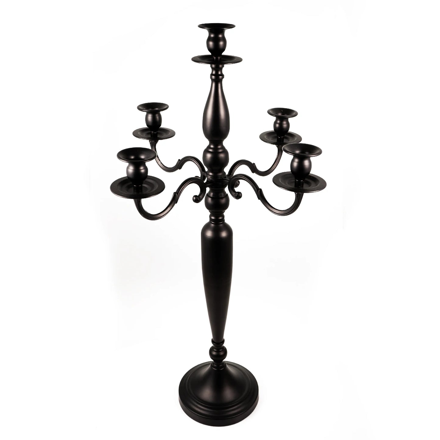 VINCIGANT 4 Pack Metal Five Arm Candelabra For Taper Candles