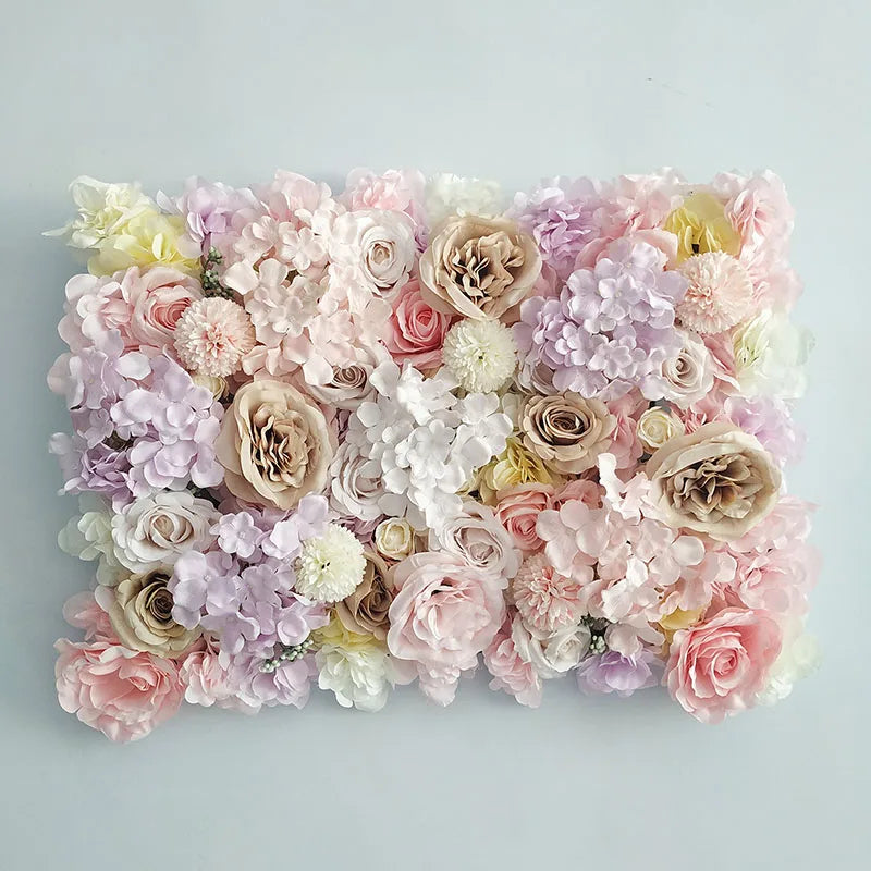 Meihon Artificial Rose Flower Wall Panel Wedding Decor