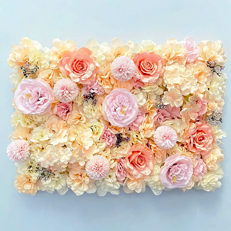 Meihon Artificial Rose Flower Wall Panel Wedding Decor