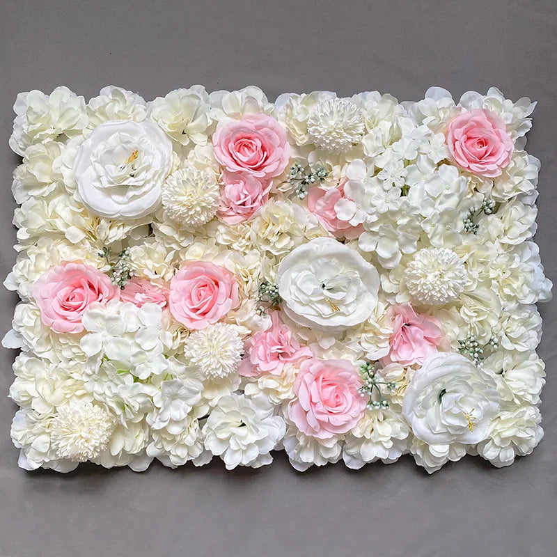 Meihon Artificial Rose Flower Wall Panel Wedding Decor