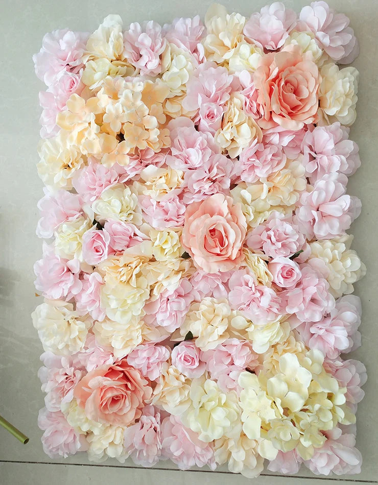 Meihon Artificial Rose Flower Wall Panel Wedding Decor