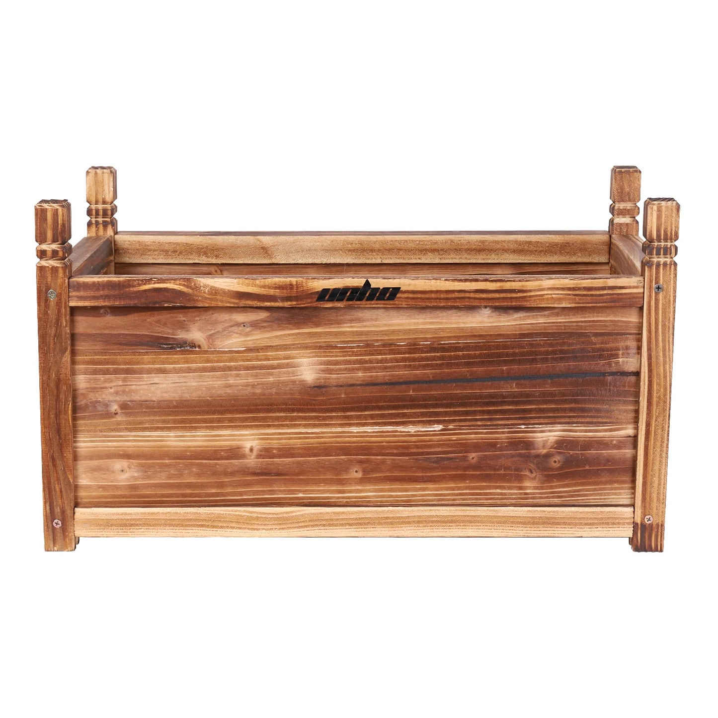 Raised Wood Window Box Planter For Garden And Yard Plants