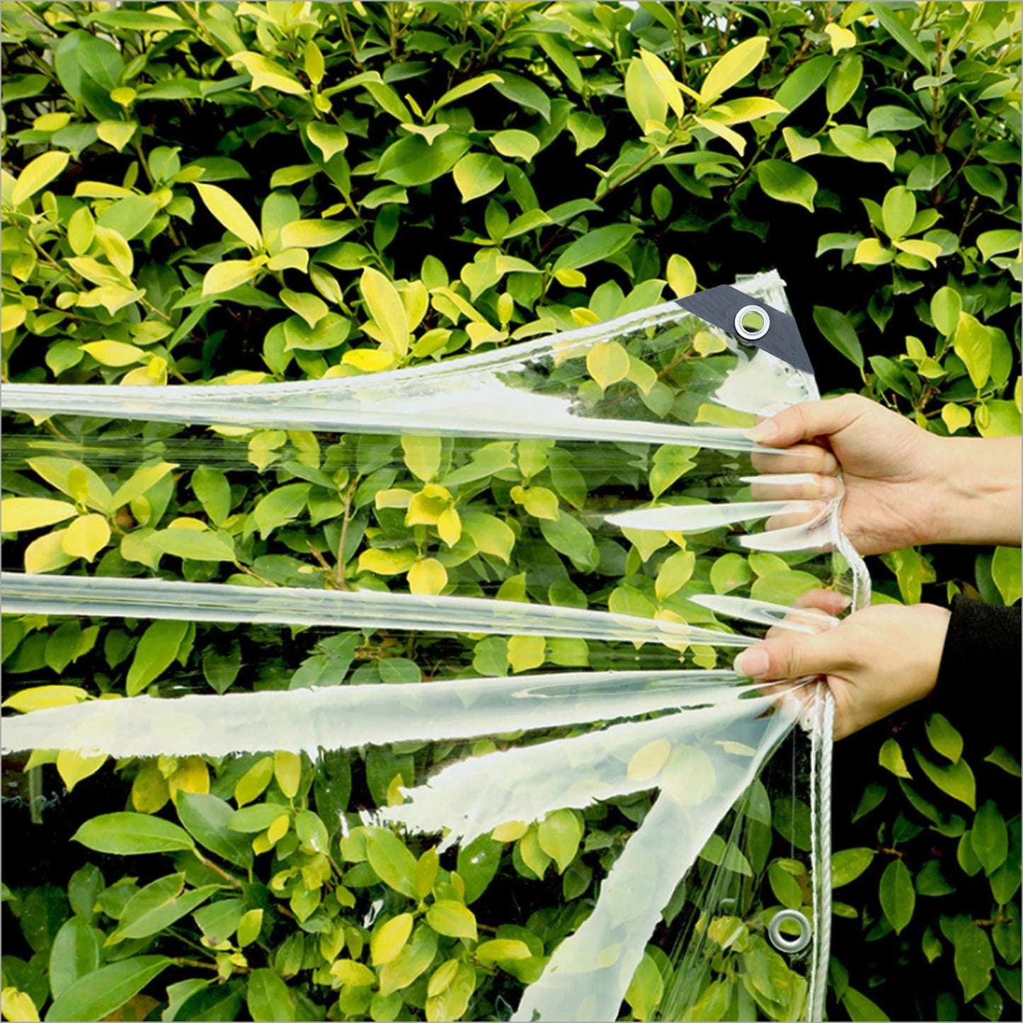 Clear PVC Tarpaulin Heavy Duty Tarp With Grommets Waterproof
