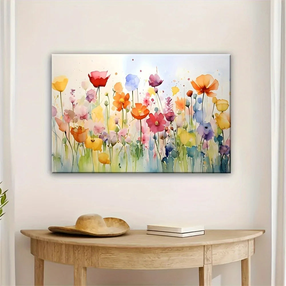 Art Deco Wildflower Mural Wall Decoration For Interiors
