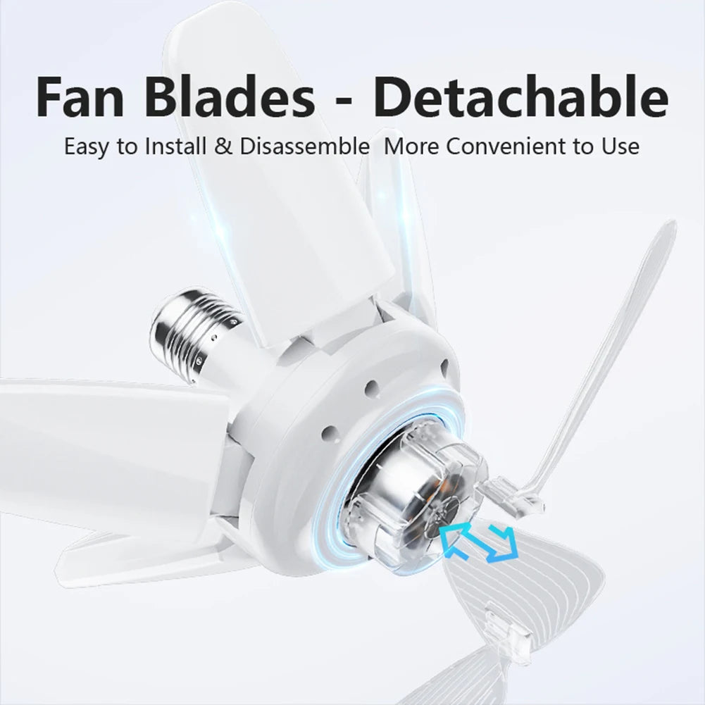 Sikiwind Modern Ceiling Fan With LED Light Remote Control Silent
