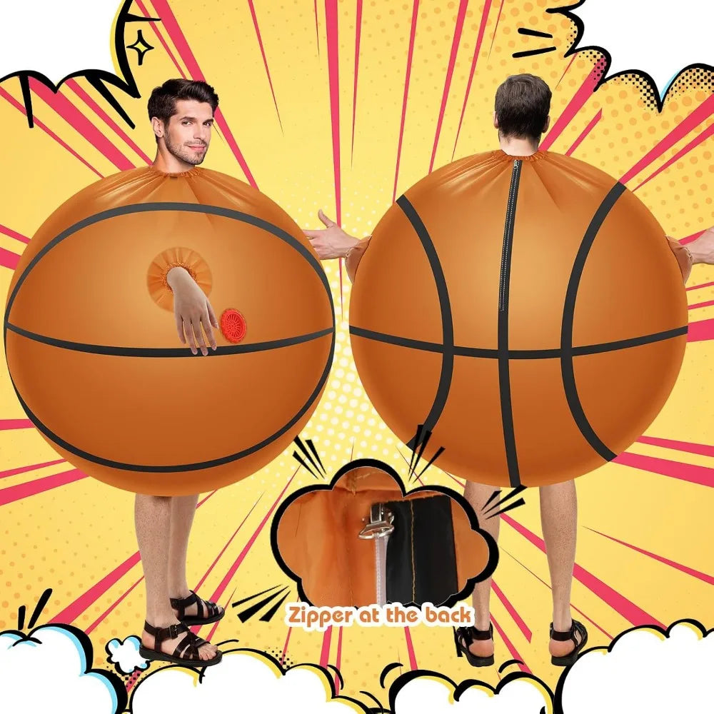 Inflatable Adult Superhero Halloween Party Costume Set