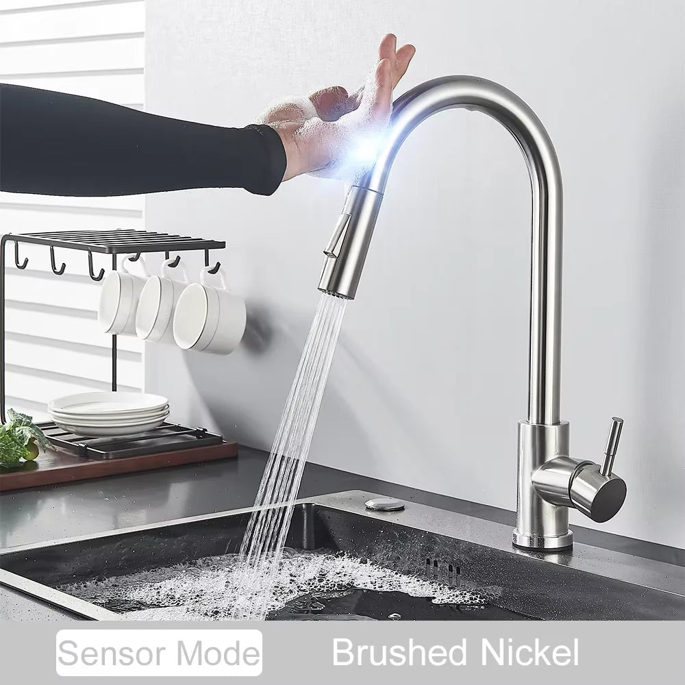 Fmhjfisd Touch Sensor Pull Out 360 Degree Kitchen Faucet