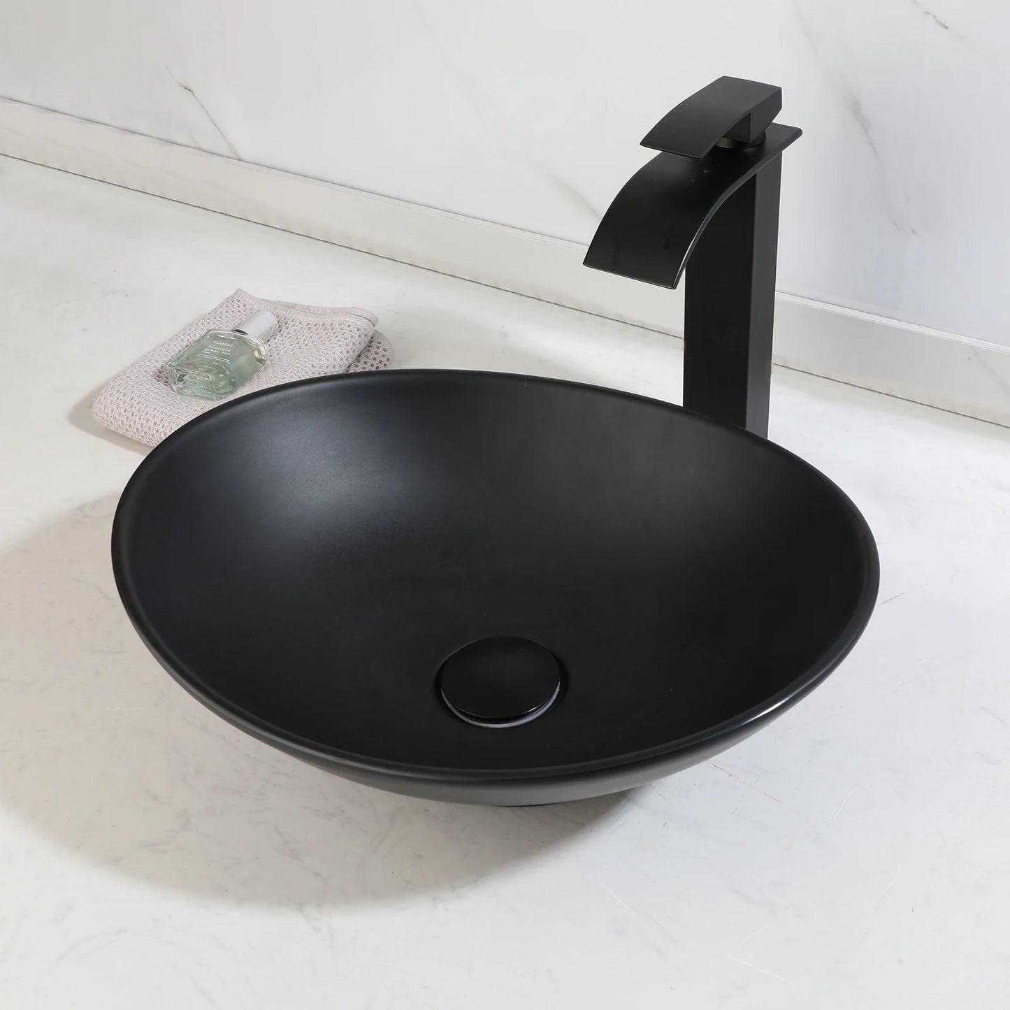 Mekkhalo Contemporary Acrylic Oval Vessel Sink For Bathroom Countertop