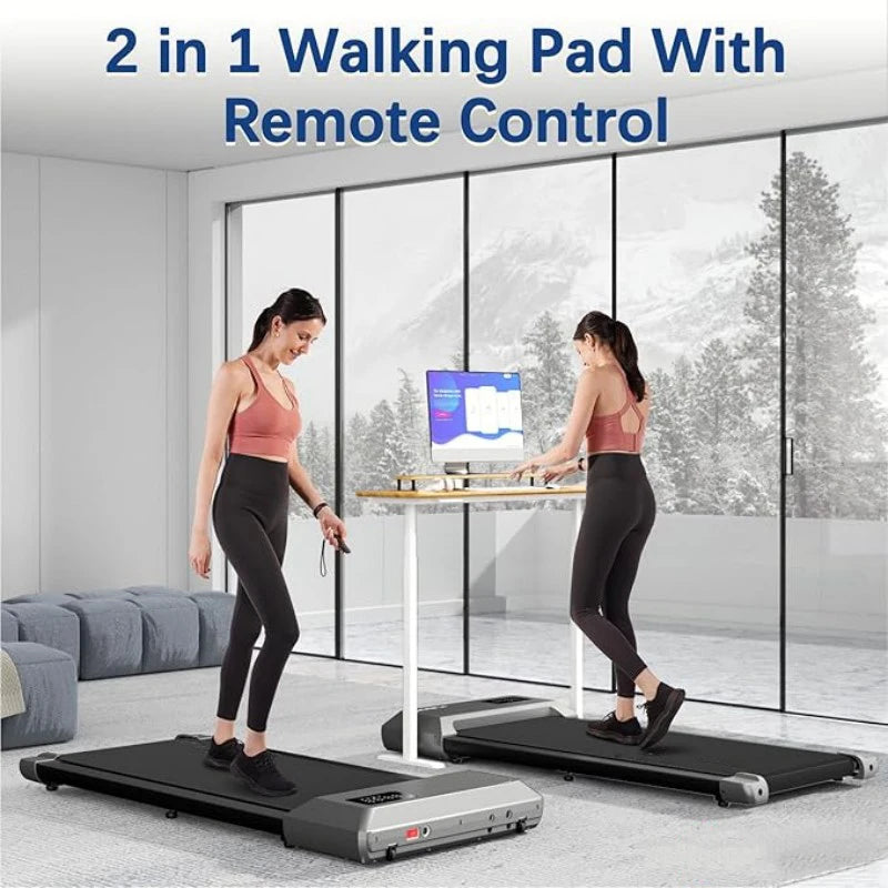 Superun 2In1 Home Treadmill 2.5HP Walking Running Fitness Machine