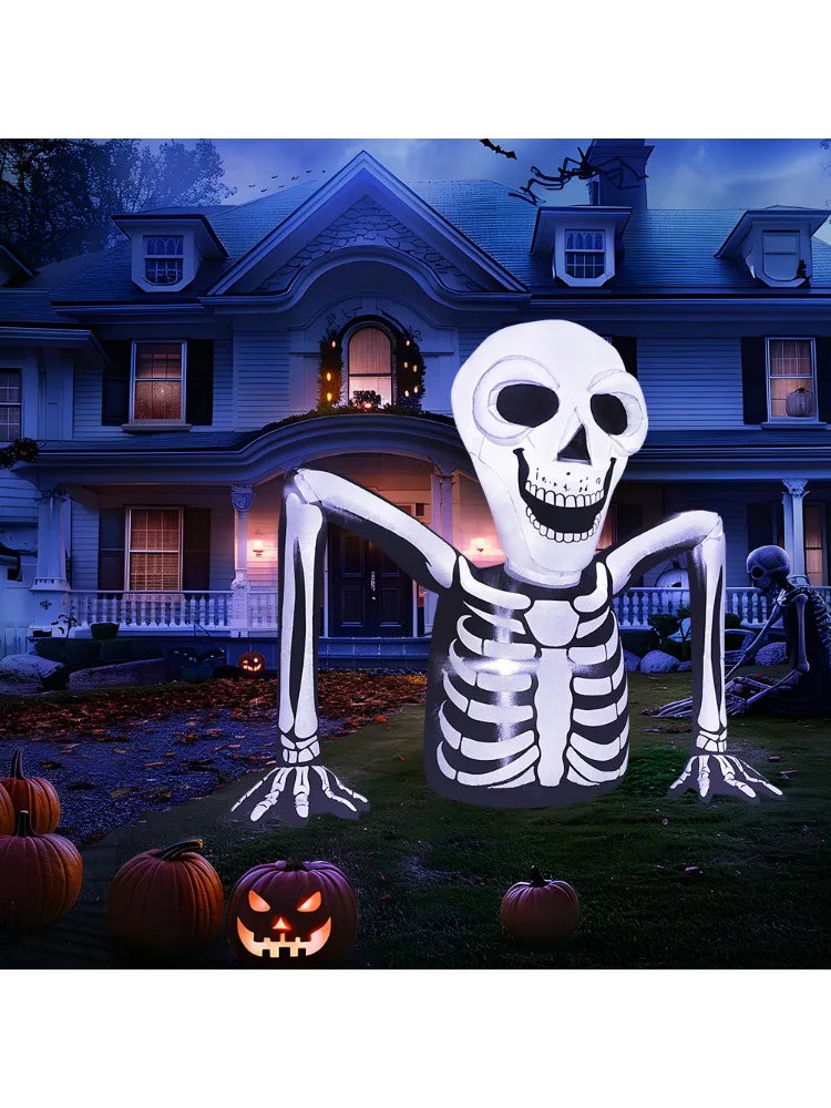 Joyfy Led Inflatable Skeleton Halloween Outdoor Yard Decoration