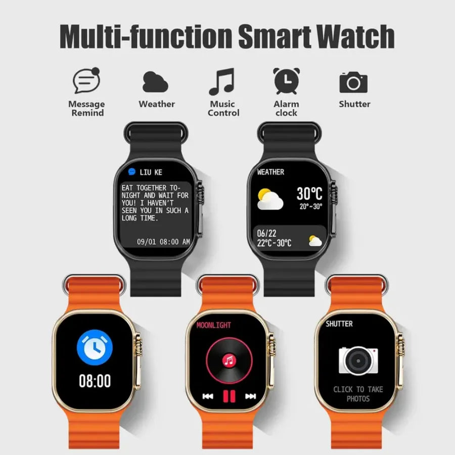 W&O Smartwatch IP67 Waterproof With 100 Sport Modes And Alerts