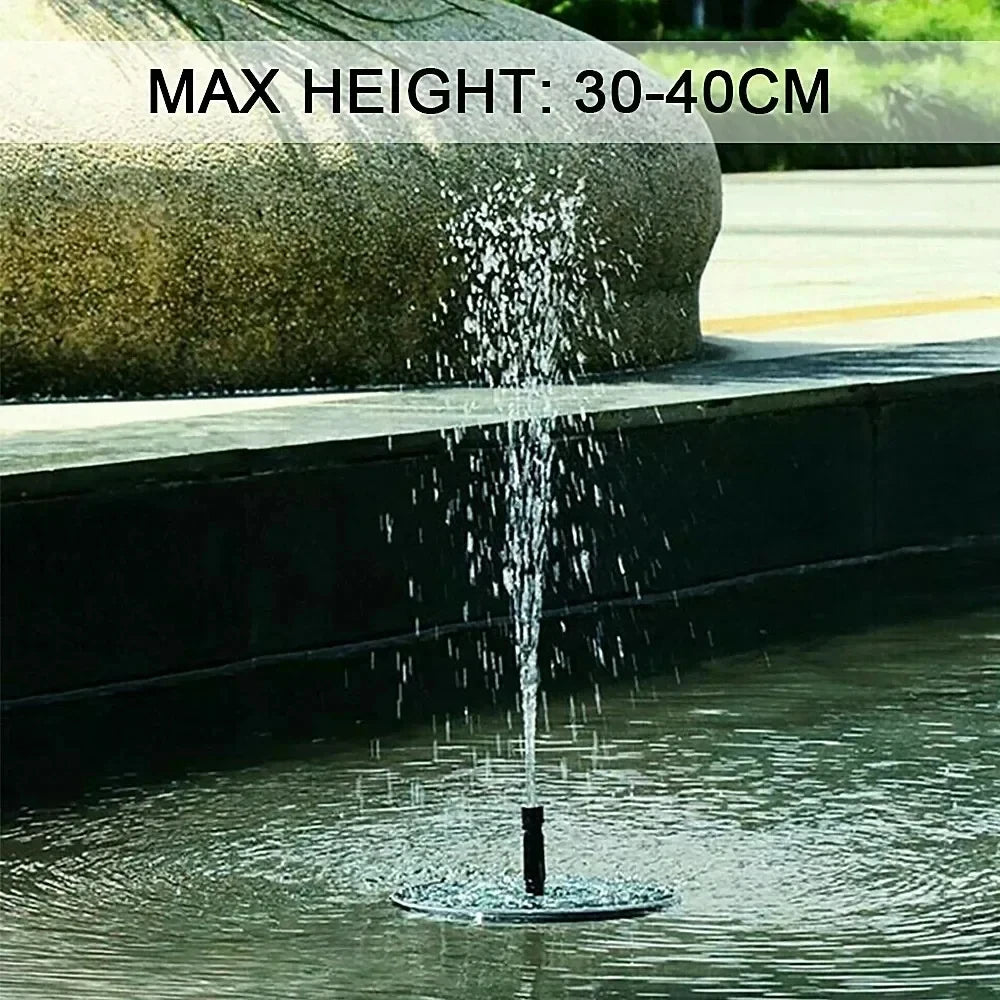 Floating Solar Fountain Pump With 4 Nozzles For Pond Decor