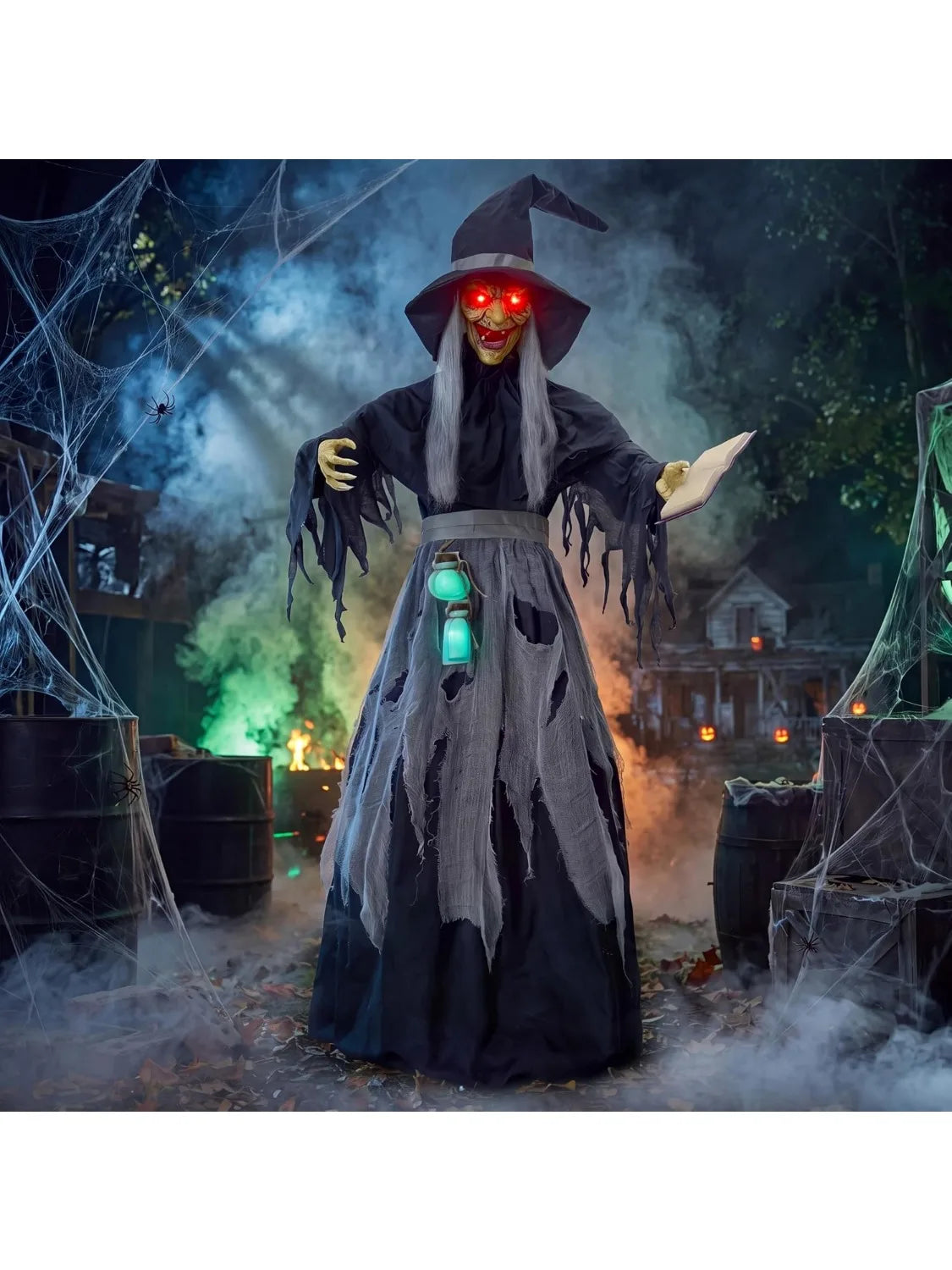 Joyfy Animated Halloween Witch Decoration With Sound Motion