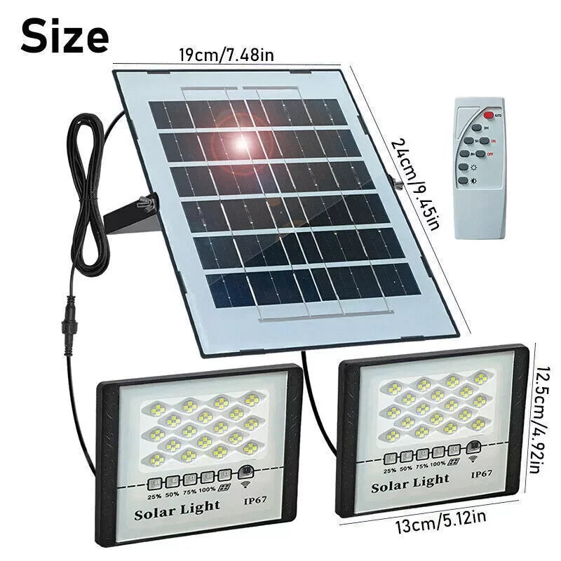 300W LED Solar Street Light Dusk To Dawn Outdoor Light