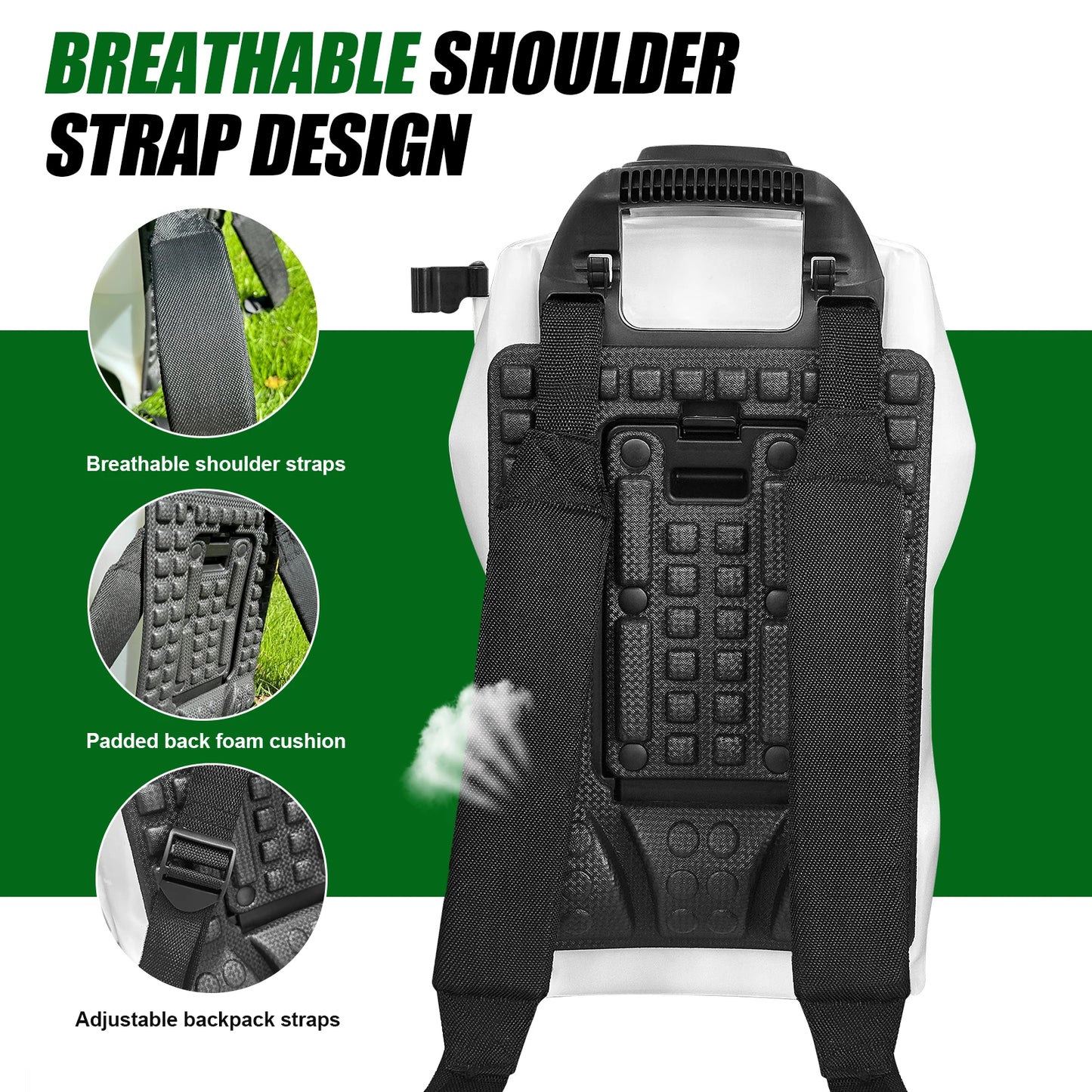 Backpack Electric Sprayer For Garden With Telescopic Wand And Nozzles