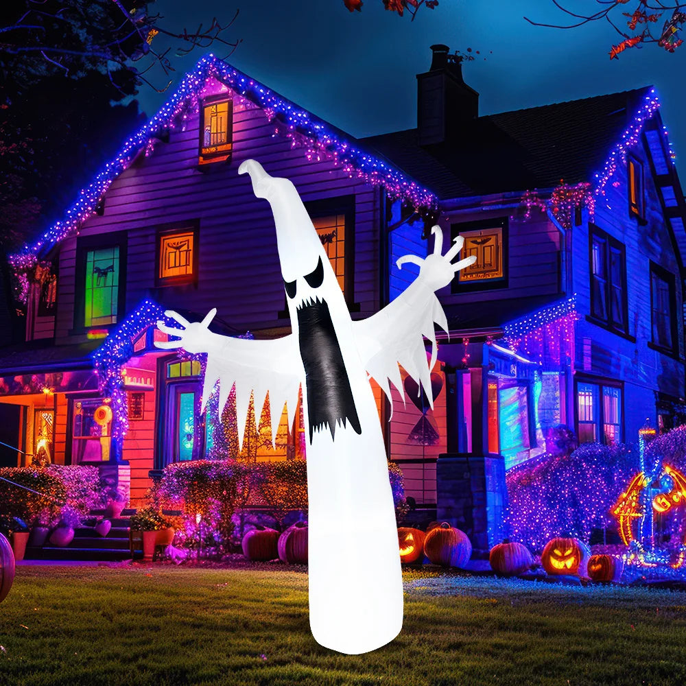 Joyfy Halloween Inflatable Ghost Yard Decor With LED Lights
