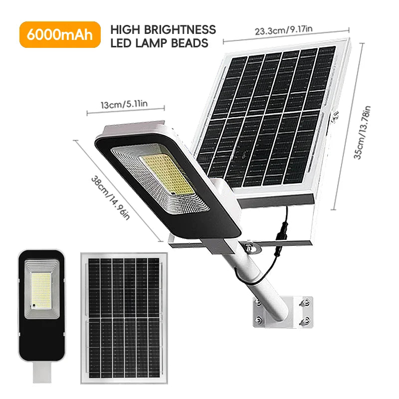 Outdoor Solar Street Lights Set With Motion Sensor And Remote