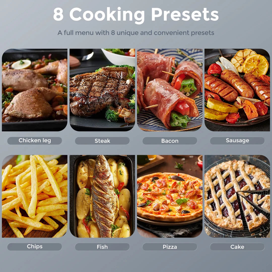 Sejoy Electric Air Fryer Oven With Versatile Cooking Functions