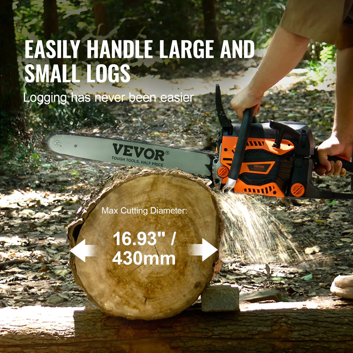 Succebuy 52CC Portable Gas Chainsaw For Professional Garden Forestry Cutting