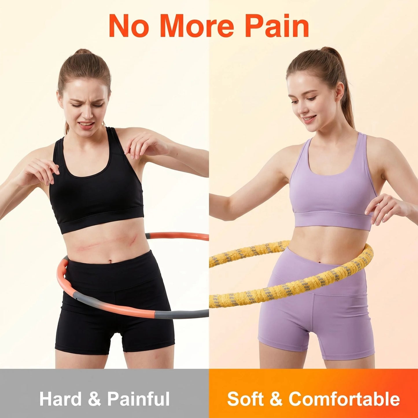 Fitness Circle Pilates Ring Foldable Silent Waist Friendly Portable