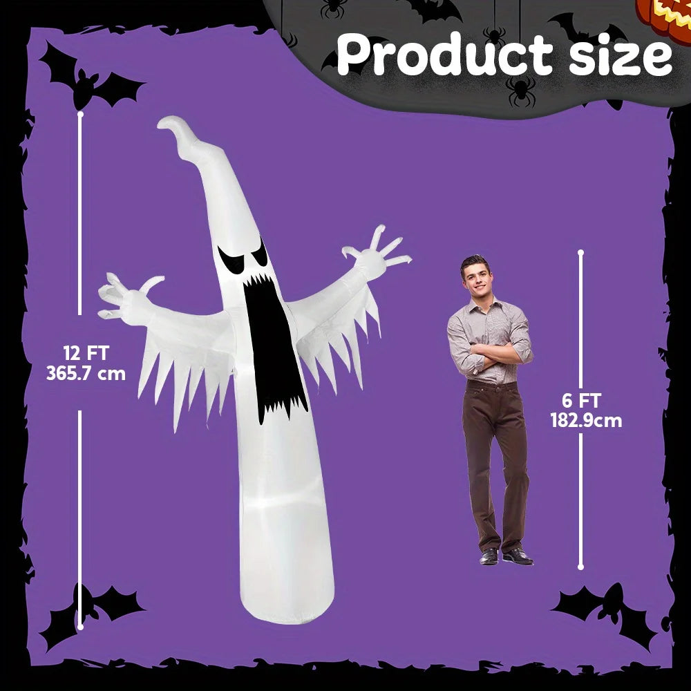 Joyfy Halloween Inflatable Ghost Yard Decor With LED Lights