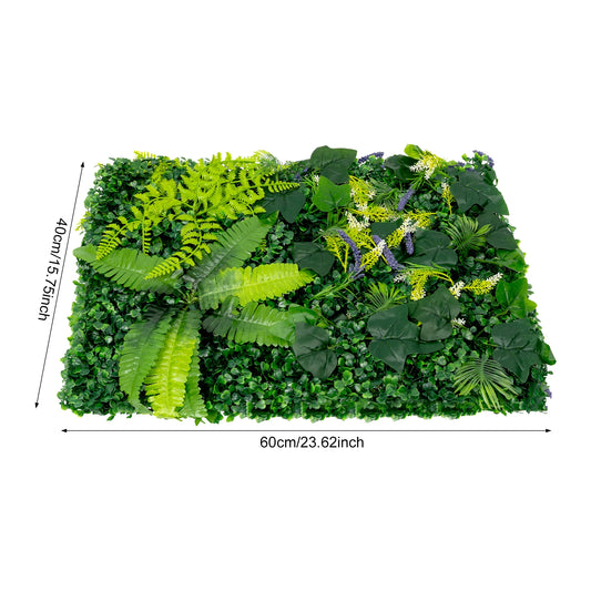 6-Piece Artificial Grass Backdrop Panels for Indoor Outdoor Decor