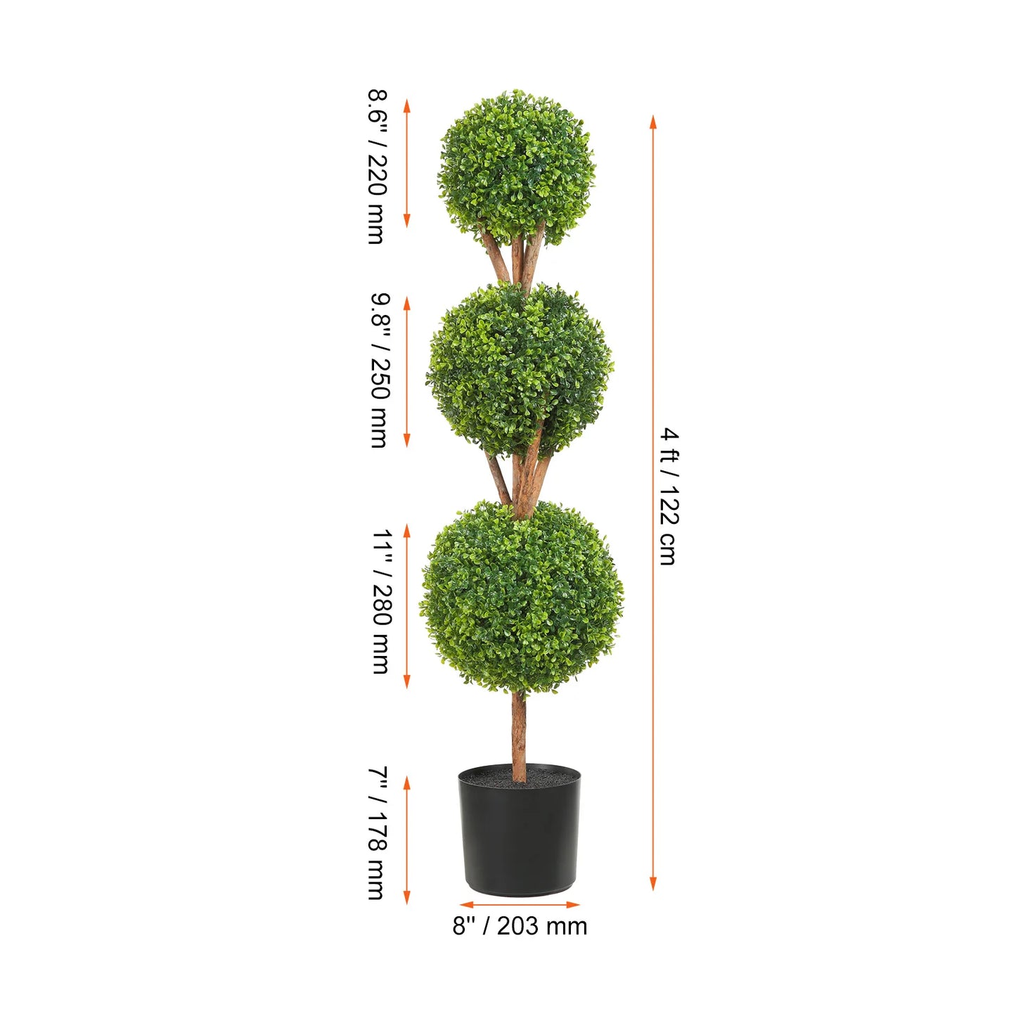 Artificial Boxwood Tower Topiary Spiral Plant For Garden Decoration