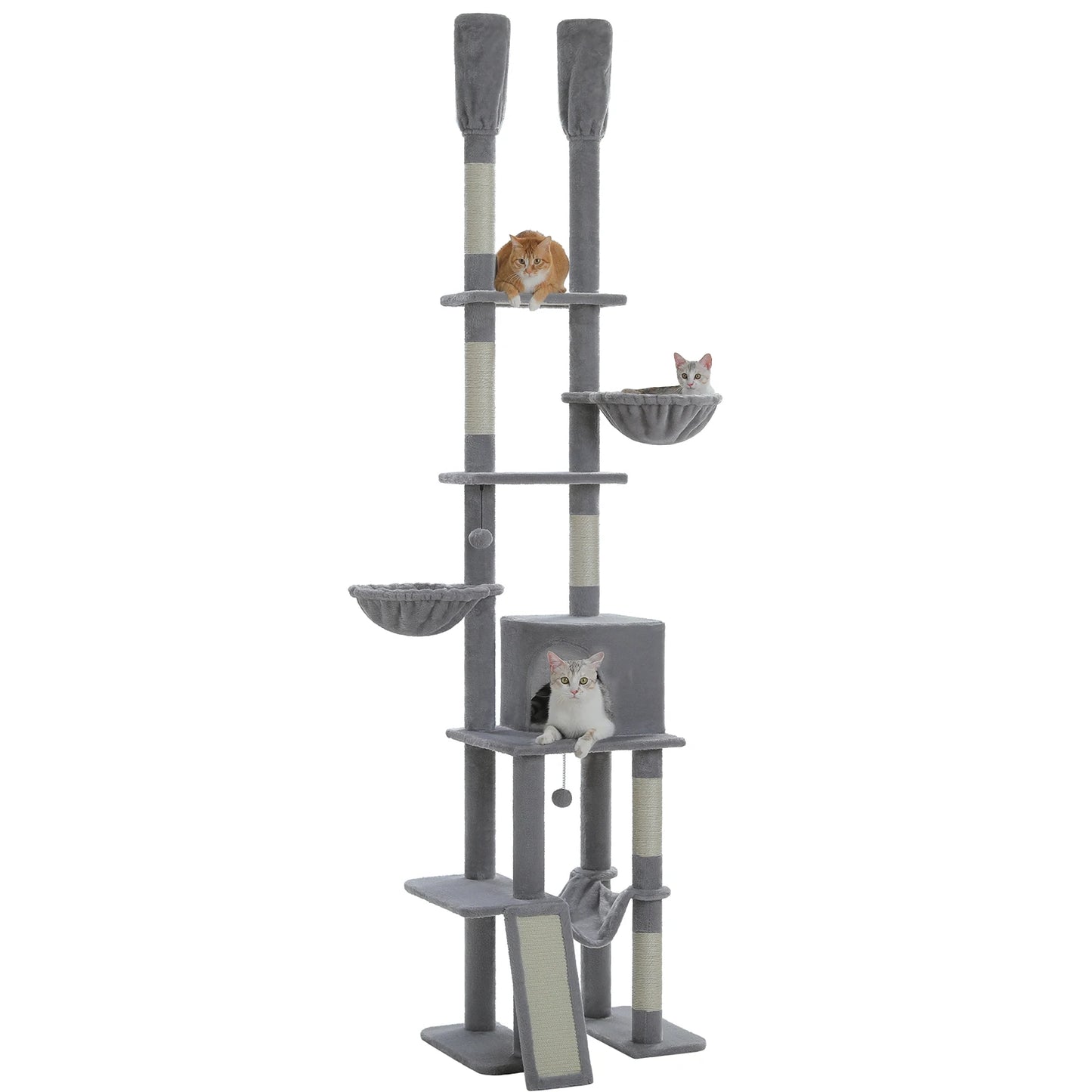 PAWZ Road Cactus Cat Tree Tower With Hammocks Seven Tiers