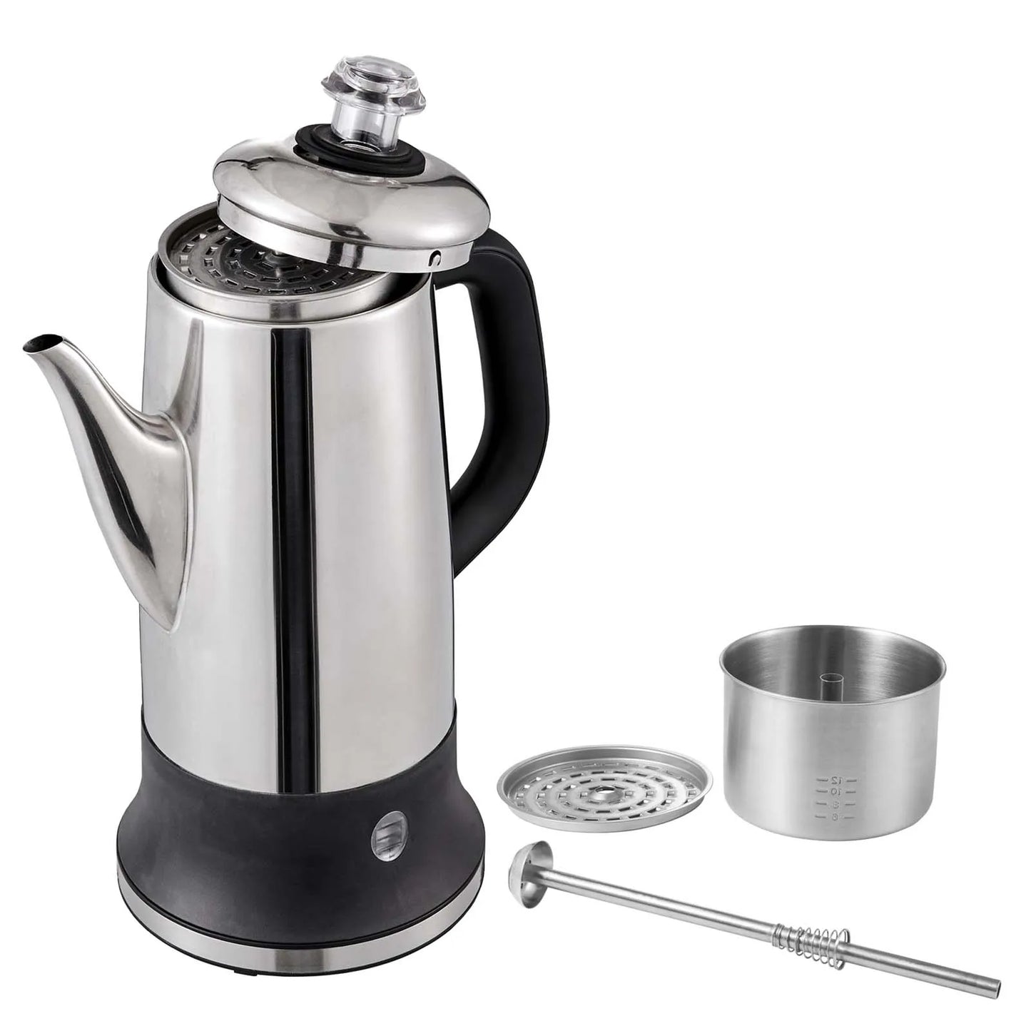 SucceBuy Electric Percolator Coffee Pot With Keep Warm Function