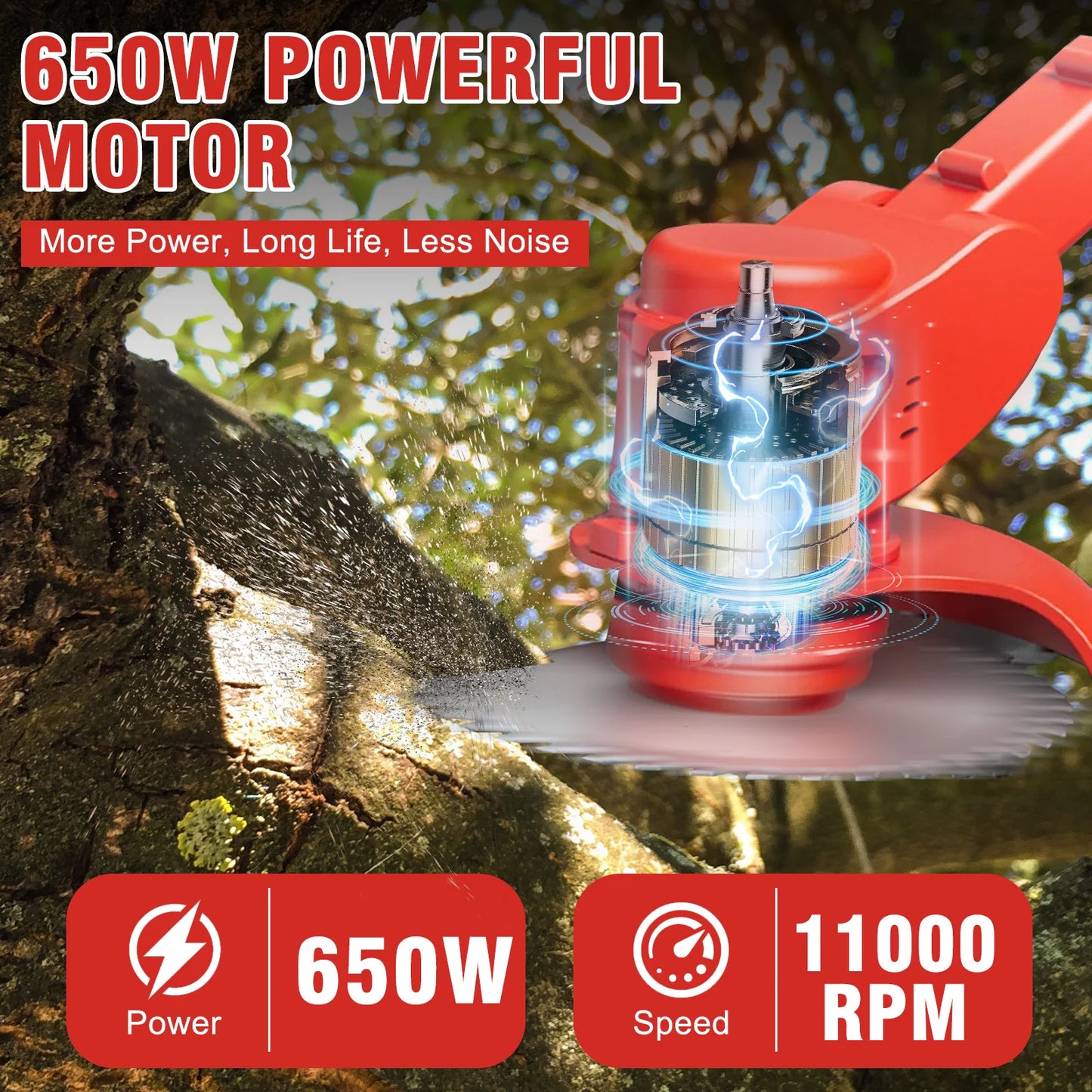 21V Cordless Weed Wacker 3 In 1 Cutter With Wheels