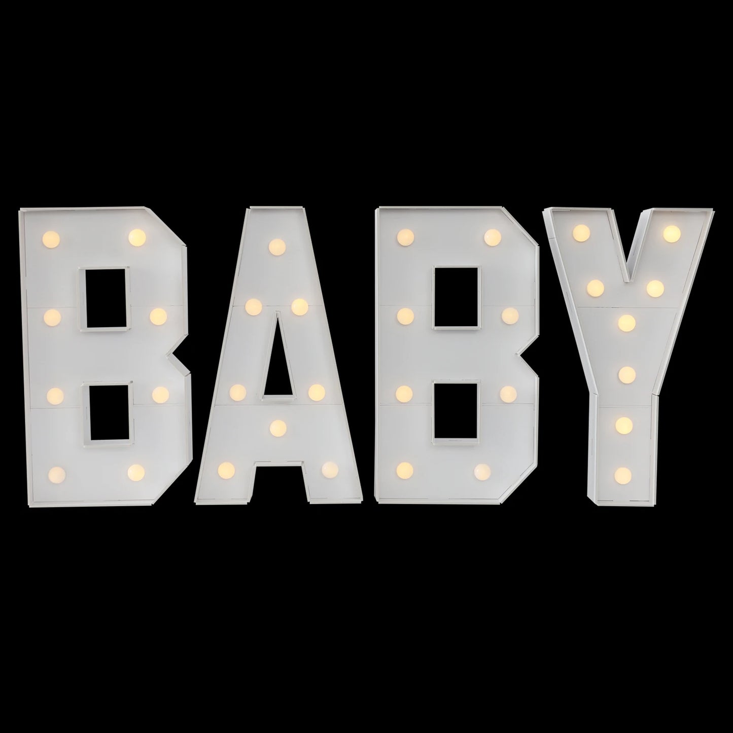 Light Up Letter Lights LED Alphabet Decor For Baby Showers
