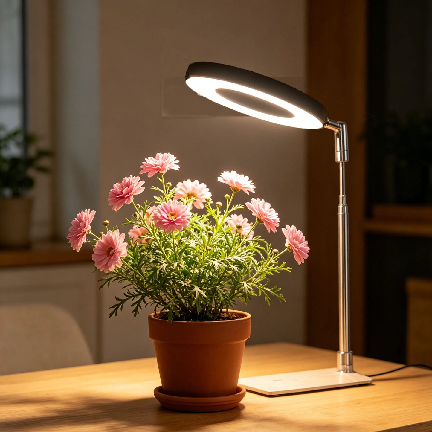 Indoor Full Spectrum LED Plant Growth Lights With Retractable Base