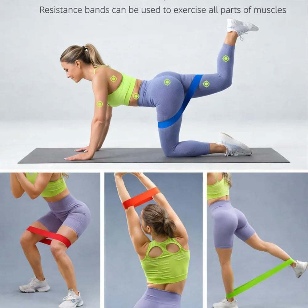 Resistance Bands Set With Carry Bag 5 Levels Home Gym
