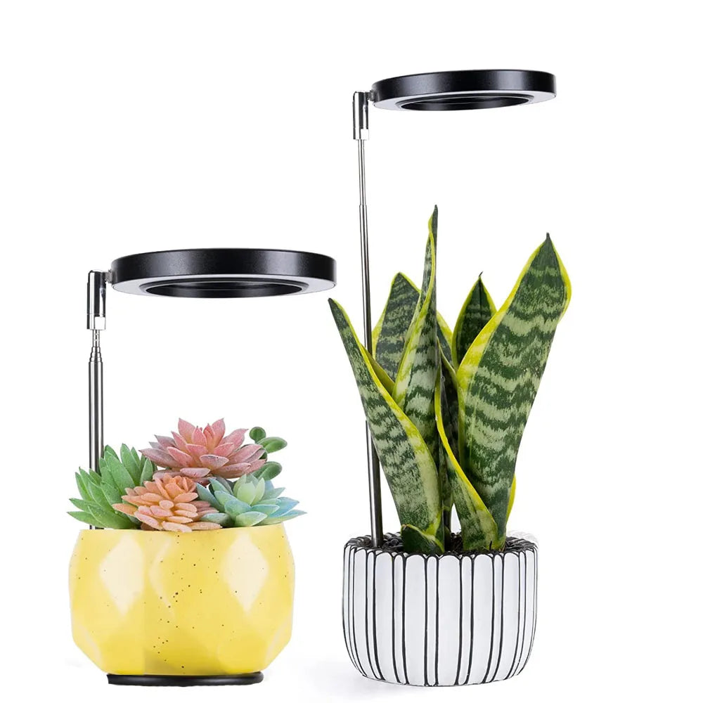 Indoor Full Spectrum LED Plant Growth Lights With Retractable Base