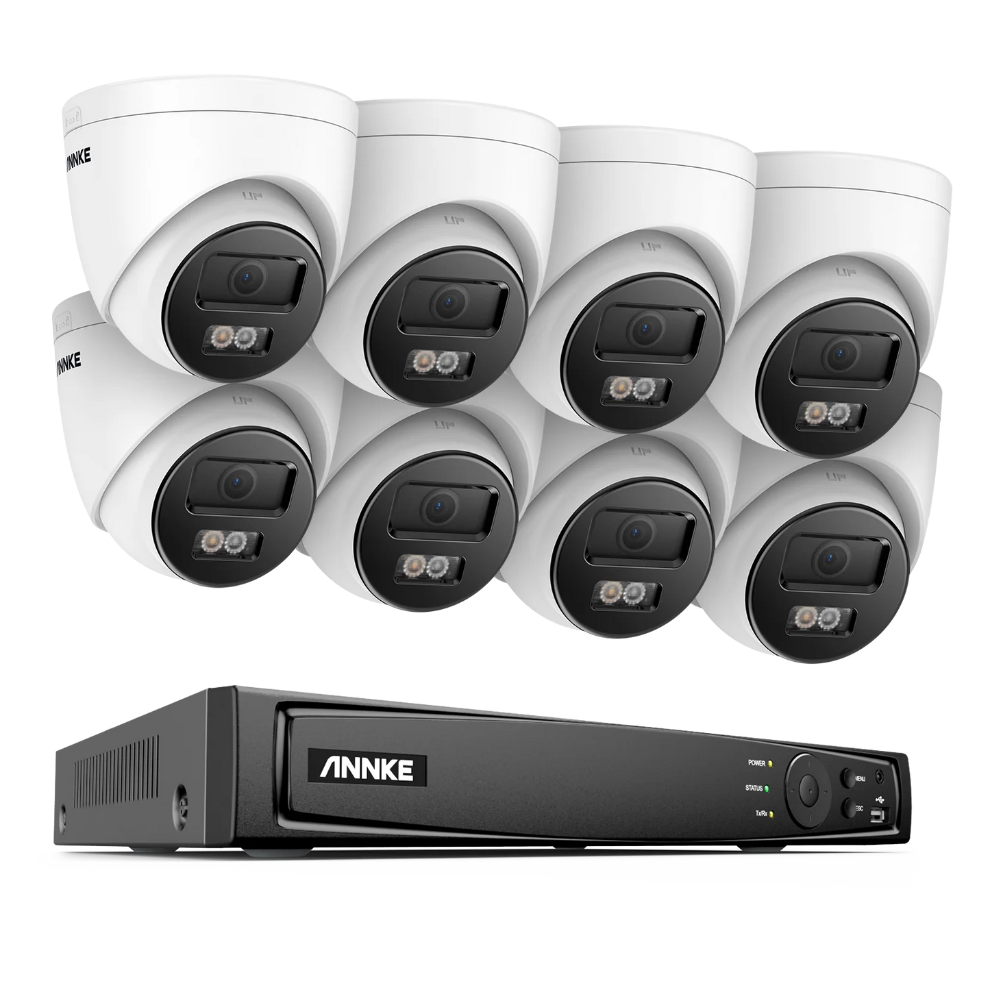 ANNKE 8CH 4K NVR With 4 IP Weatherproof Outdoor Cameras