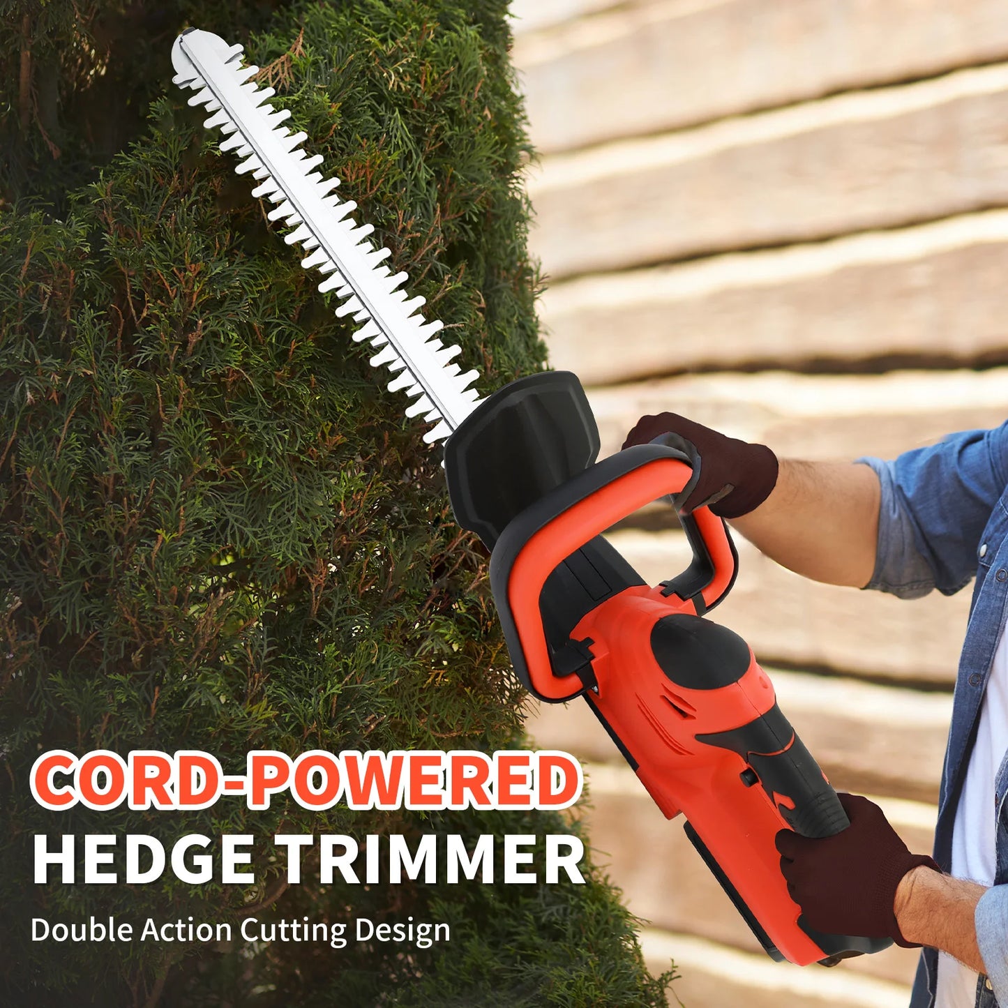 Cordless Hedge Trimmer Battery And Charger Included For Yard Care