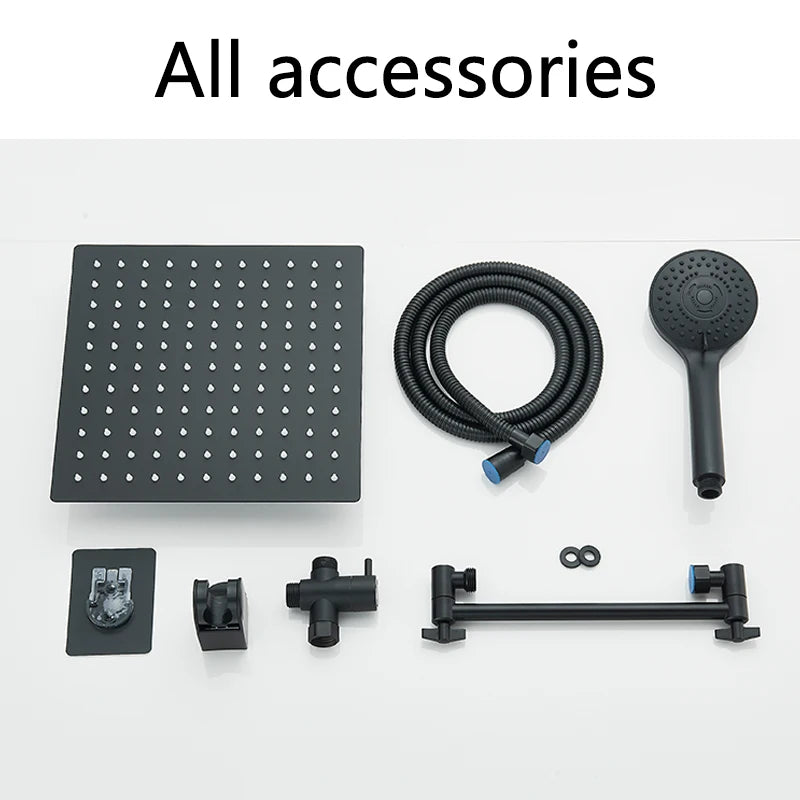 Square 304 Stainless Steel Hand Shower Fixed Support Kit