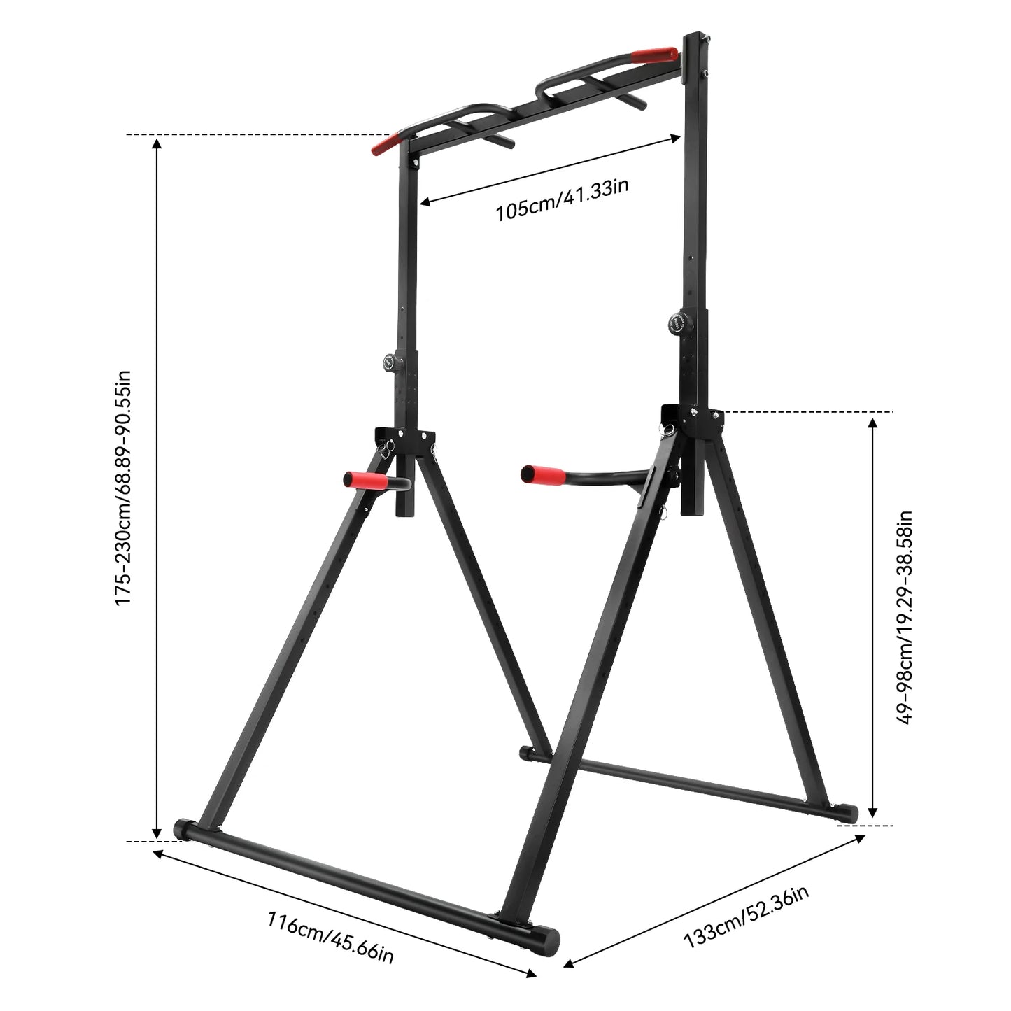 Adjustable Height Power Tower For Pull Ups And Dips 440LBS