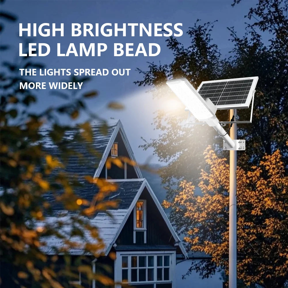 Outdoor Solar Street Lights Set With Motion Sensor And Remote