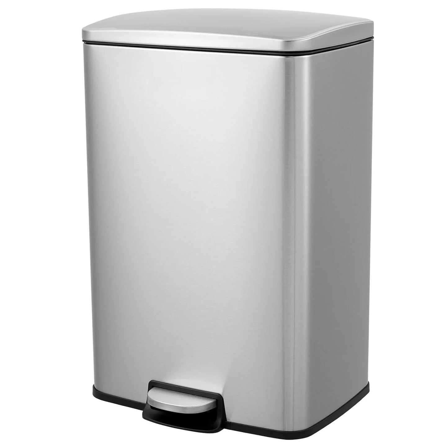 HiMISS Fingerprint Proof Stainless Steel Quiet Pedal Bin